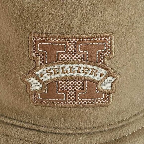 HERMES BEIGE HARPER H SELLIER CASHMERE BUCKET HAT (56) - Picture 12 of 12